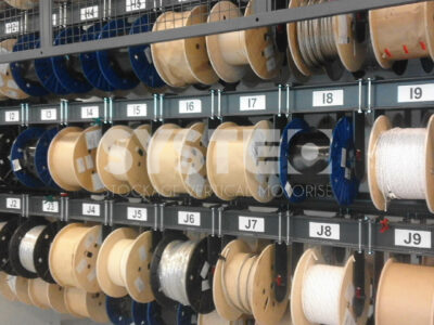 Cable drums vertical storage